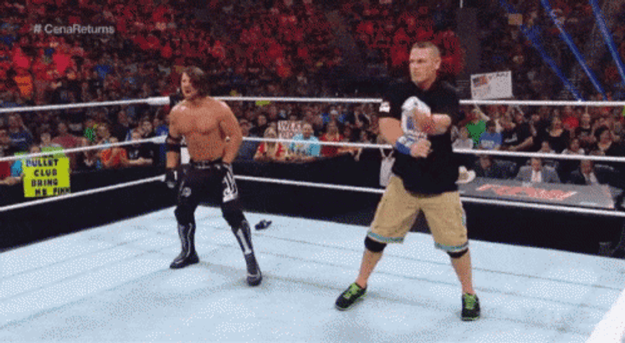 John Cena AJ Styles Betrayal GIF