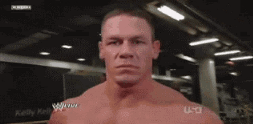 John Cena Angry Stare WWE GIF
