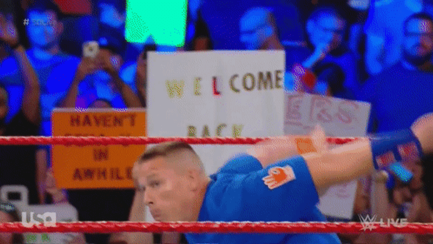 John Cena Funny Entrance WWE GIF