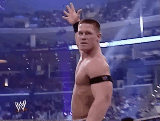 John Cena Hand WrestleMania 21 GIF