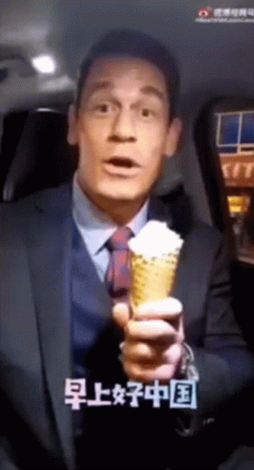 John Cena Meme Ice Cream GIF
