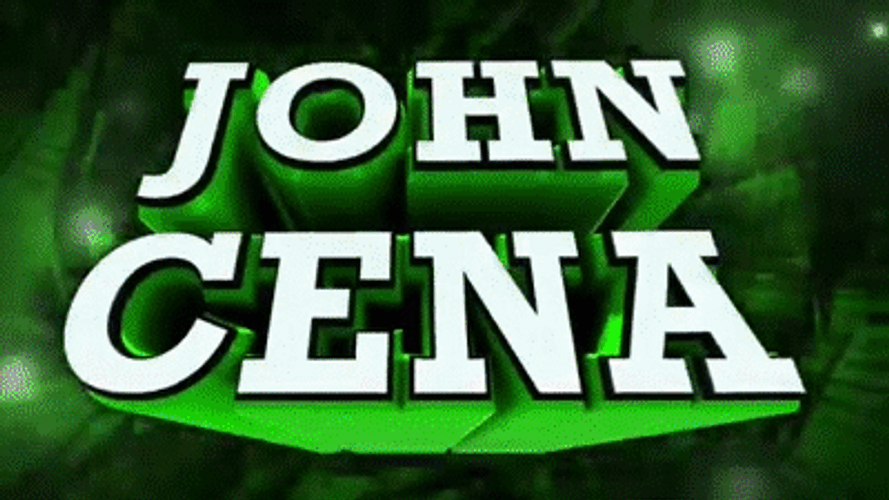 John Cena Name Intro WWE GIF