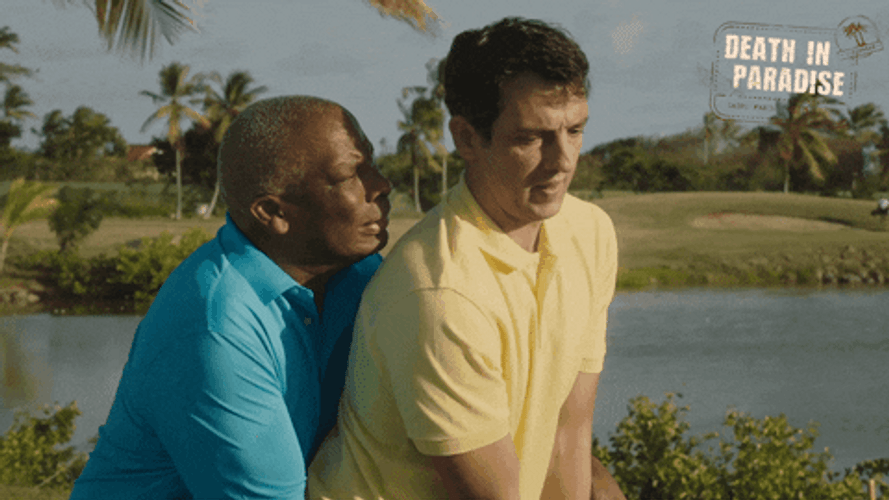 John Daly Awkward Dip GIF