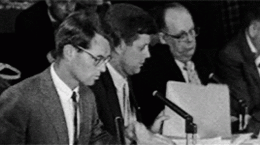 John F. Kennedy Prepares Documents GIF