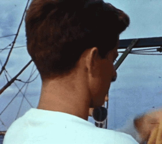 John F. Kennedy Turning Back GIF