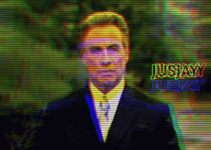 John Gotti Glitching Portrait GIF
