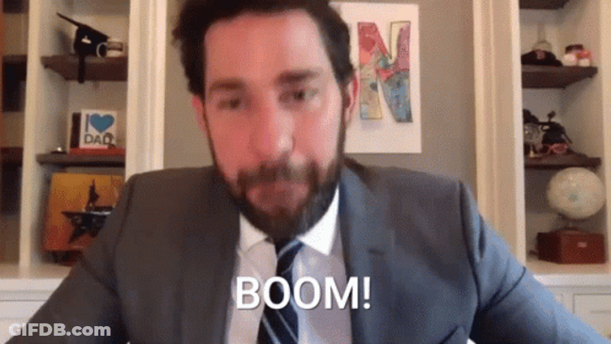 John Krasinski Boom Roasted GIF