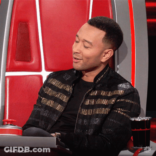 John Legend Melted While Blushing GIF