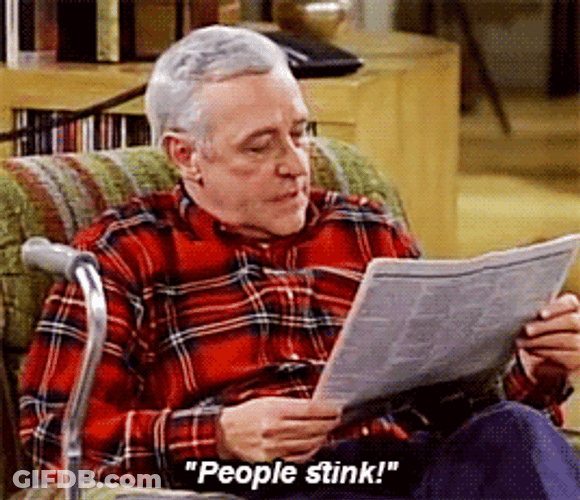 John Mahoney Sad Bye Bye GIF