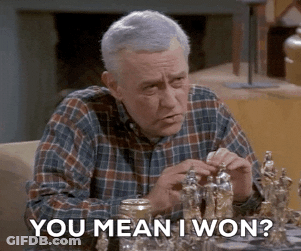 John Mahoney Says You Mean I Won GIF