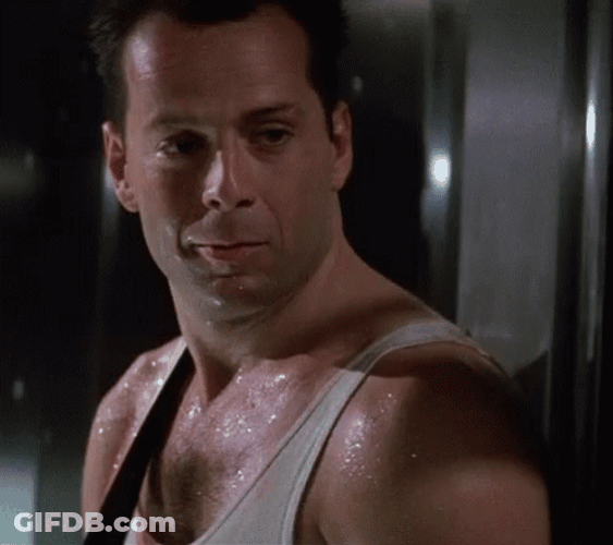 John McClane Weak Smile Die Hard GIF