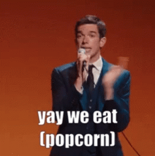 John Mulaney Yay Meme We Eat GIF