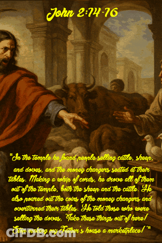 John Selling Cattle And Sheep GIF