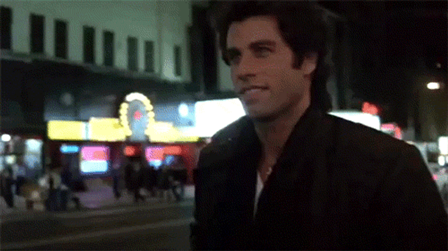 John Travolta Arrogant Walk GIF