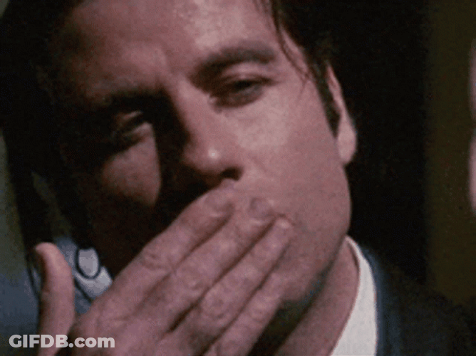John Travolta Blowing Kiss GIF