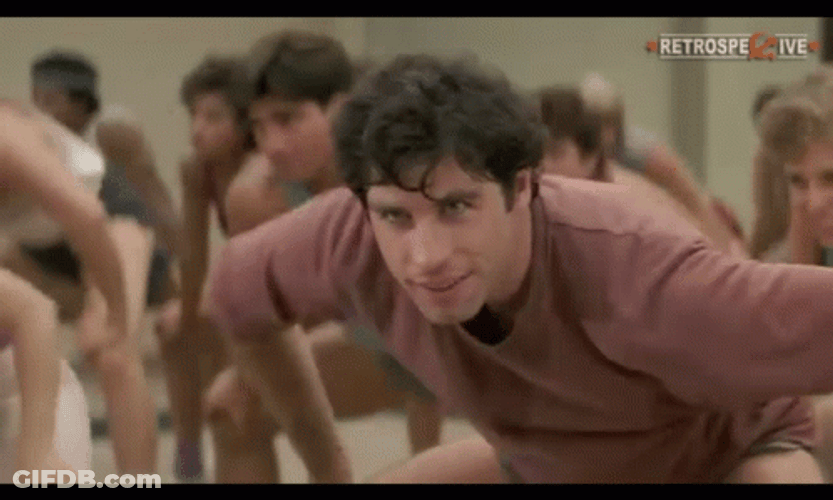 John Travolta Exercise GIF
