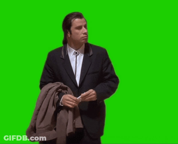 John Travolta Explosion Green Screen GIF