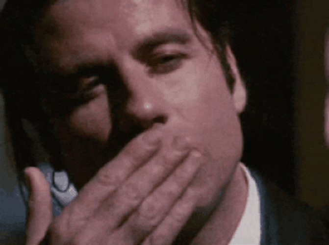 John Travolta Kiss My Ass GIF