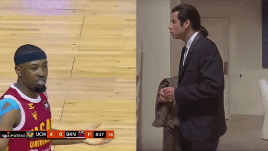 John Travolta Meme Basketball GIF