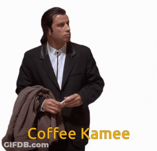 John Travolta Meme Coffee GIF
