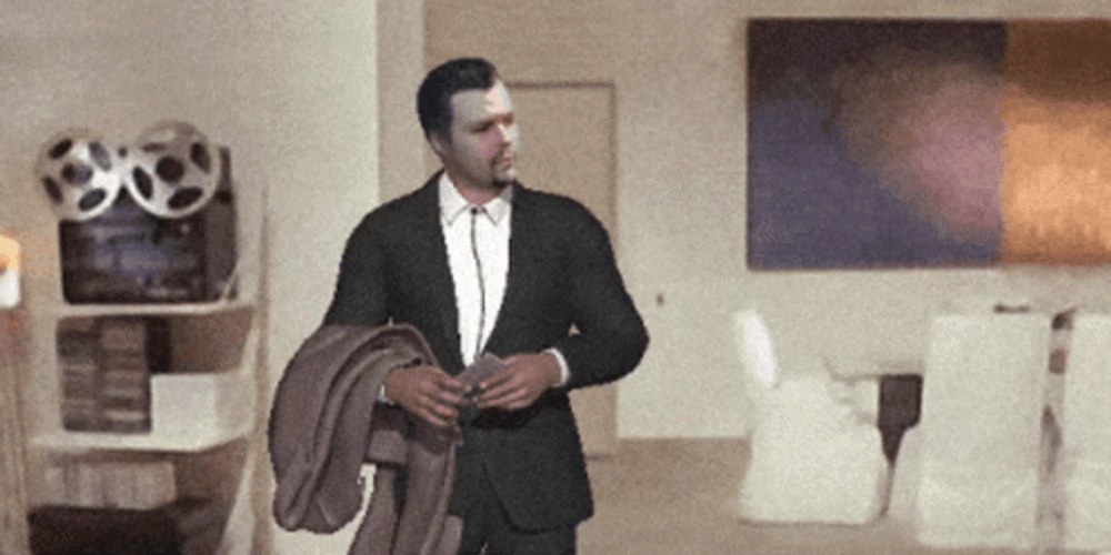 John Travolta Meme Confused NPC GIF