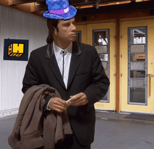 John Travolta Meme Hat GIF