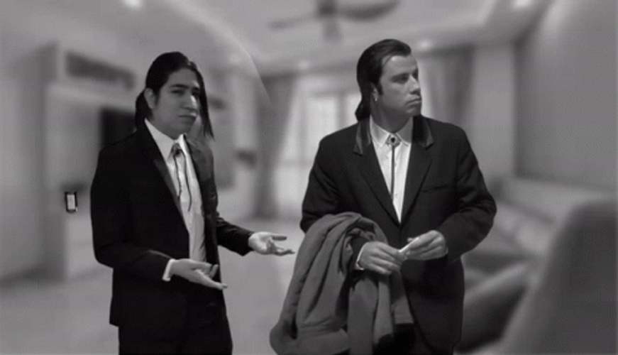 John Travolta Meme Vincent Vega GIF