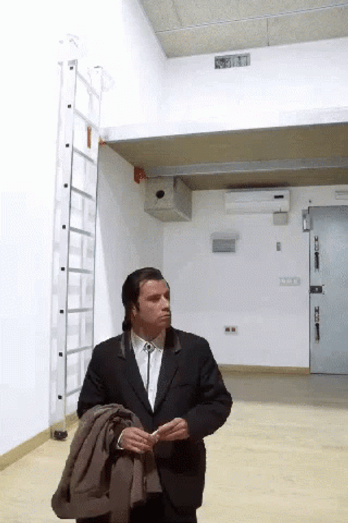 John Travolta On Empty Room GIF