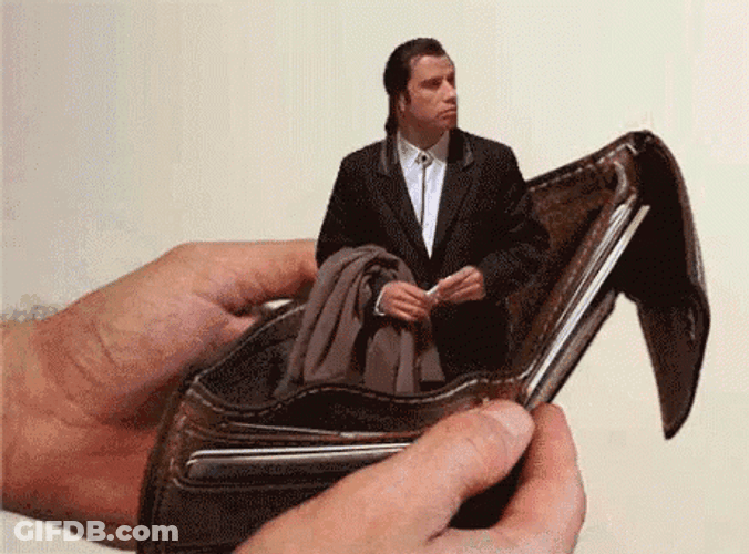 John Travolta On Empty Wallet GIF