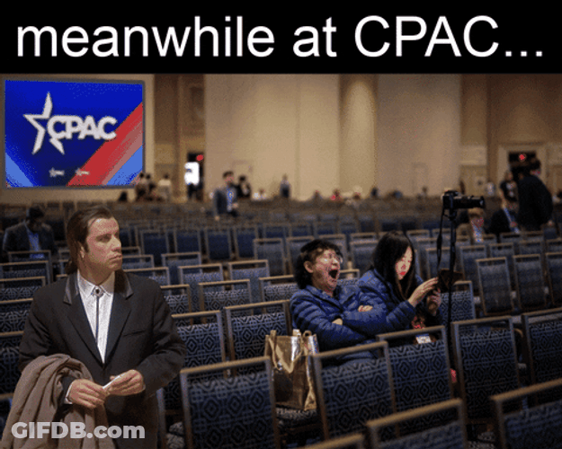 John Travolta Pulp Fiction At CPAC GIF