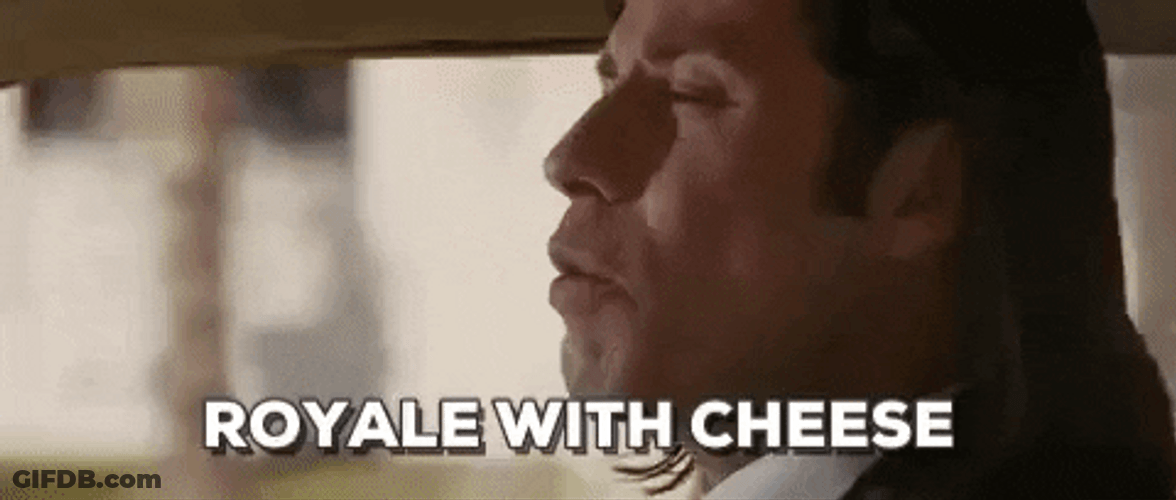 John Travolta Pulp Fiction Royale With Cheese GIF