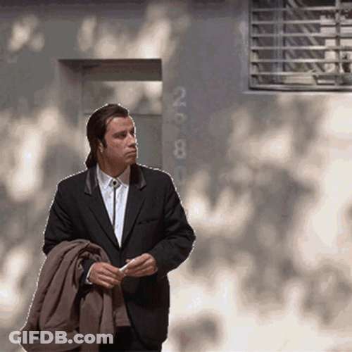 John Travolta Roaming Outside GIF