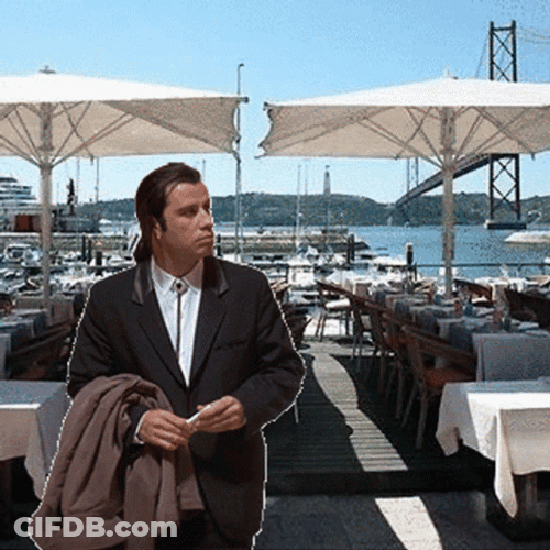 John Travolta Sea Side GIF