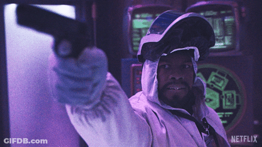 John Tyrone Boyega Holding Gun GIF