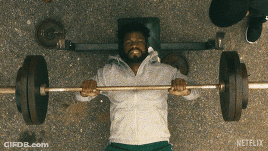 John Tyrone Boyega Lifting Barbell GIF