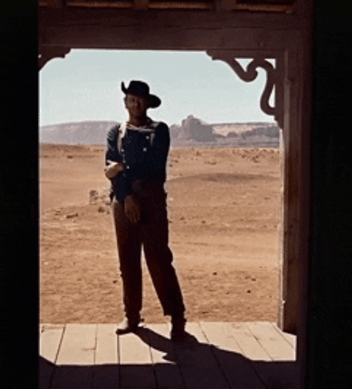 John Wayne As Ethan Edwards GIF