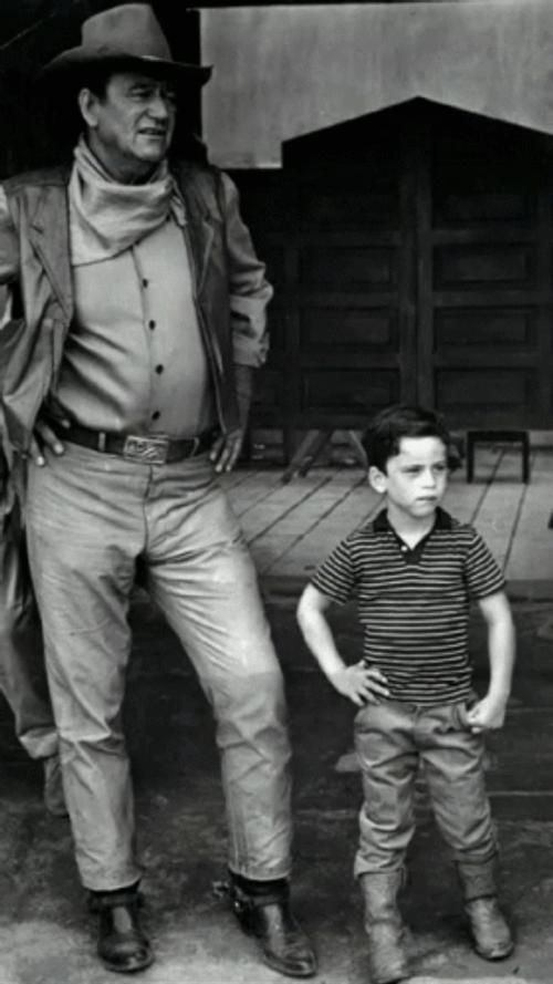 John Wayne Cow Boy Look GIF