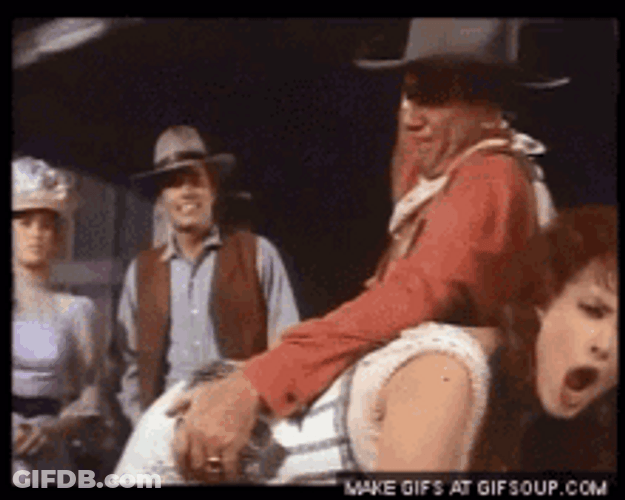 John Wayne Cowboy Spank GIF