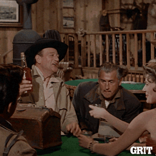 John Wayne Drinking Bonanza Movie GIF