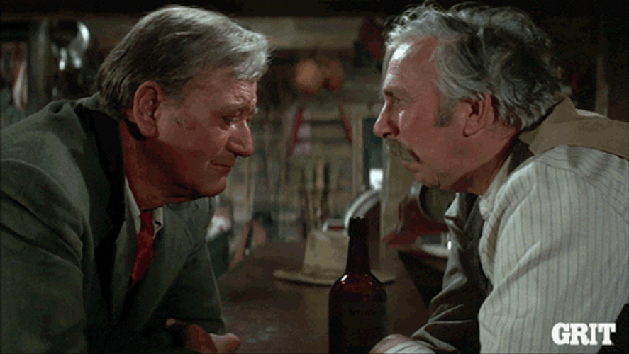 John Wayne Talking The Cowboys GIF