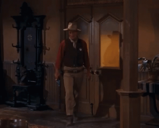 John Wayne Walking Sadly GIF