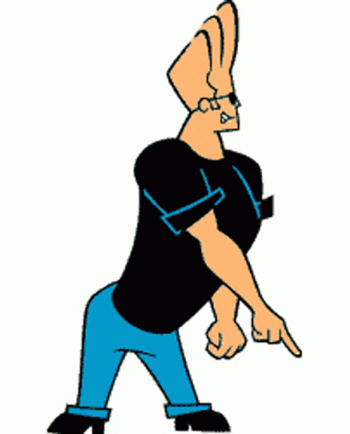 Johnny Bravo Handsome Pose Sticker GIF