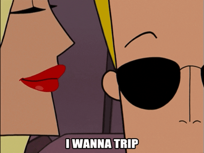 Johnny Bravo I Wanna Trip Whisper GIF