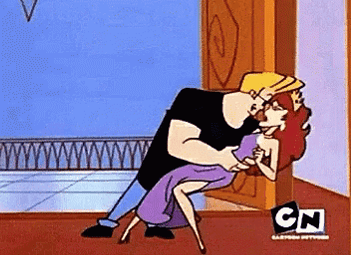 Johnny Bravo Tased While Flirting GIF