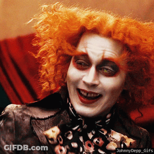 Johnny Depp As Mad Hatter GIF
