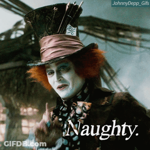 Johnny Depp As The Mad Hatter GIF
