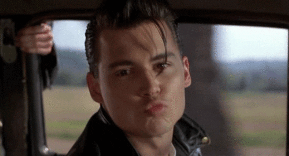 Johnny Depp Cry Baby Kiss GIF