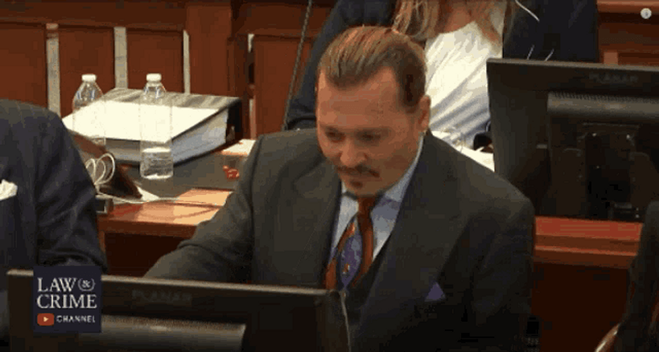 Johnny Depp Funny Court Trial GIF
