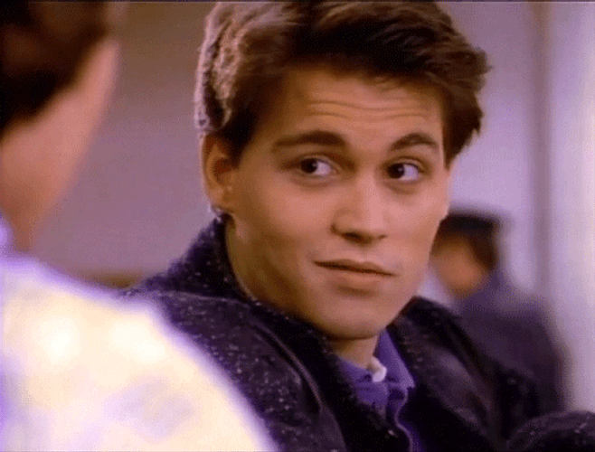 Johnny Depp Handsome Smirk GIF