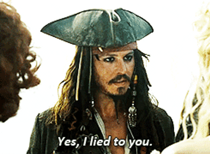 Johnny Depp I Lied To You GIF